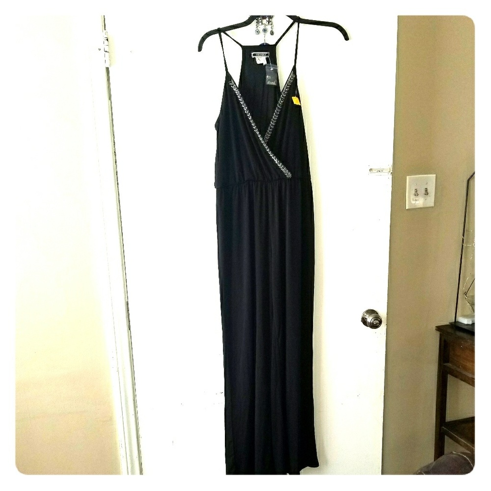 NikiBiki Black lowcut jumpsuit